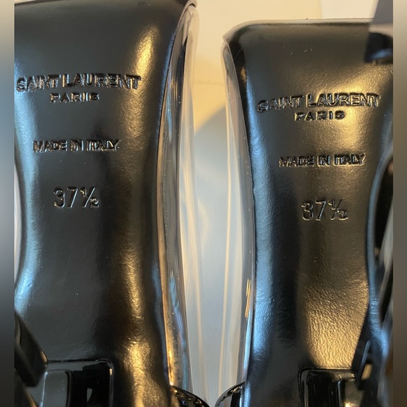 Sold Yves Saint Laurent Opyum Pointed Toe Logo Heel Pumps - Picture 7 of 10